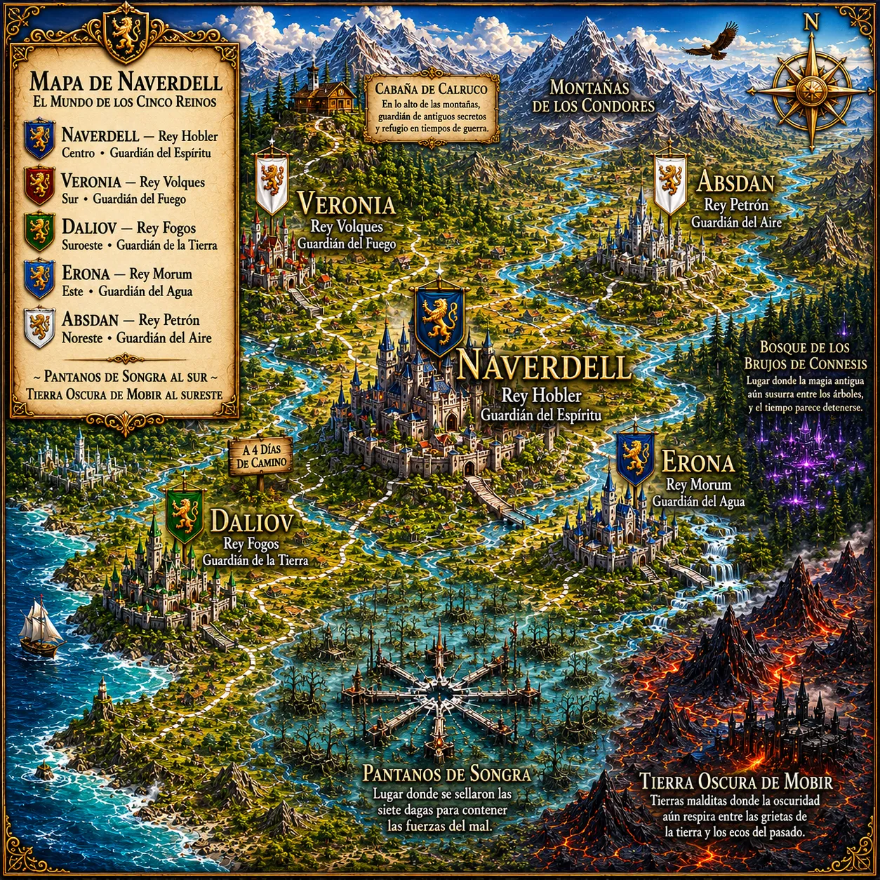 Mapa de Naverdell